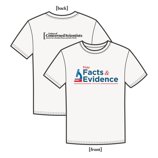 Vote Facts & Evidence tee-shirt